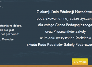 14 października - Dzień Edukacji Narodowej